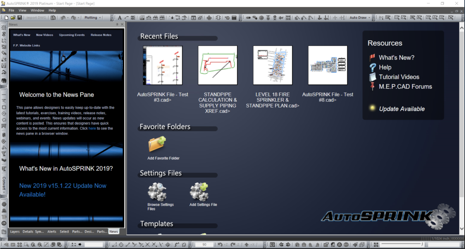 Embedded News Pane screenshot